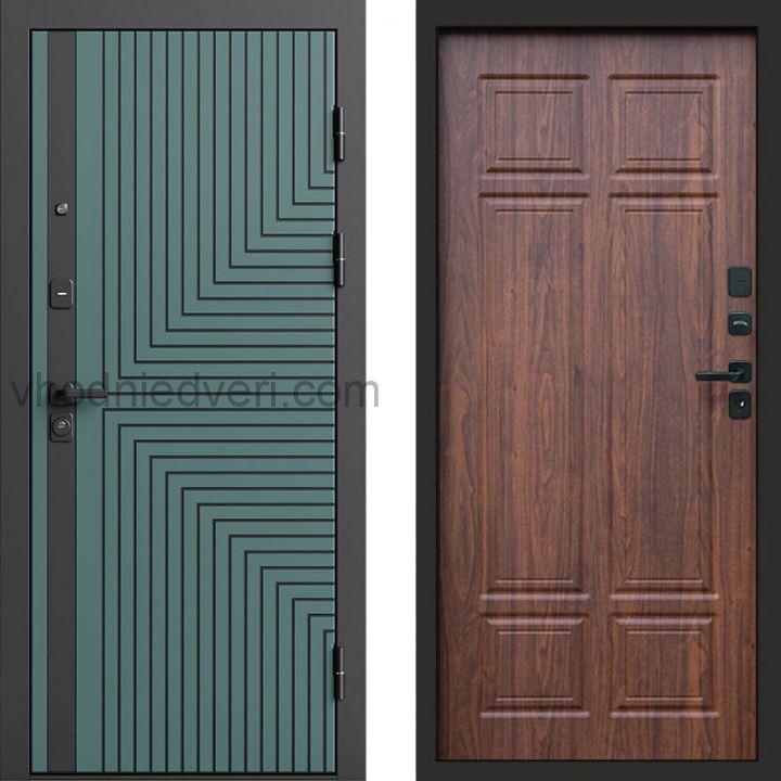 Входная дверь Termo-door Квантум velutto verde - Орех премиум