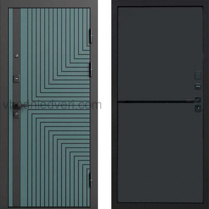Входная дверь Termo-door Квантум velutto verde - Нео Графит