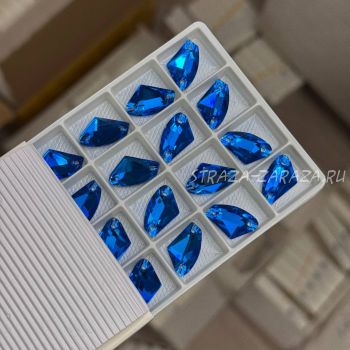 K9 Luxe Пришивные Стразы Capri_Blue Галактик 12*19 мм