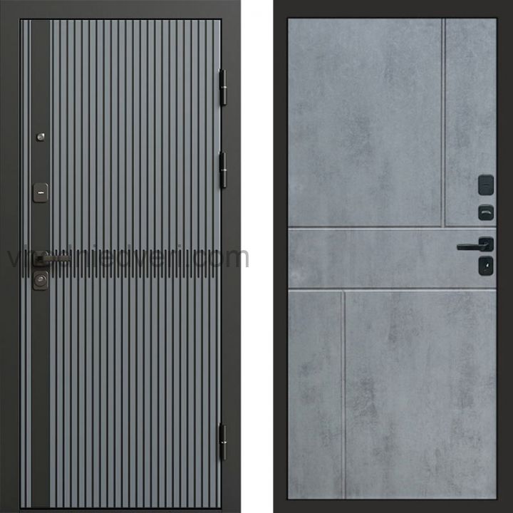 Входная дверь Termo-door Граунд Грей - Горизонт Бетон темный
