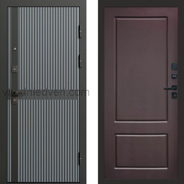 Входная дверь Termo-door Граунд Грей - Марсель Шоколад