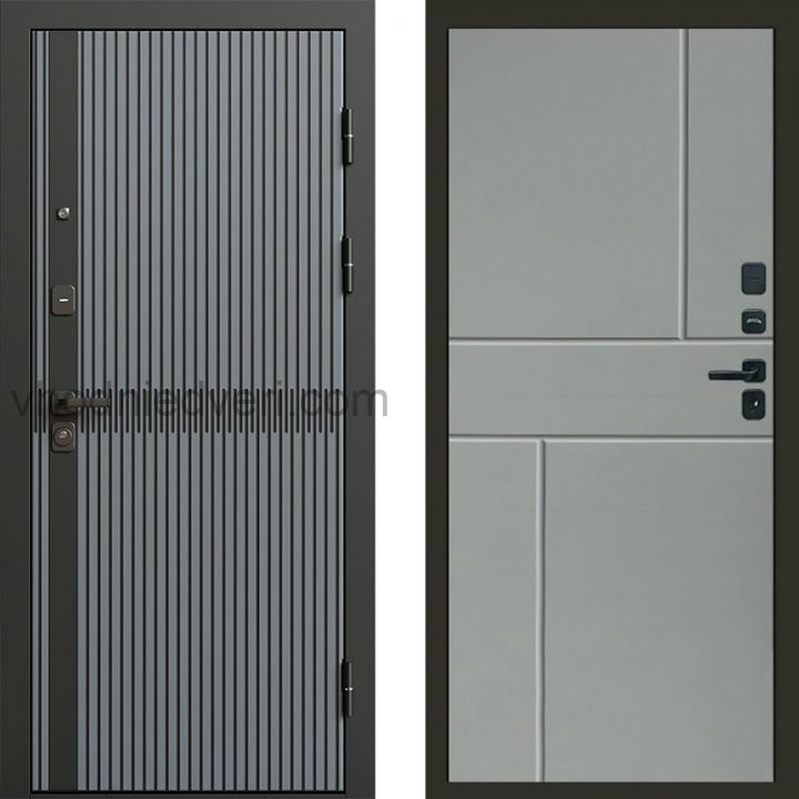 Входная дверь Termo-door Граунд Грей - Горизонт Грей софт