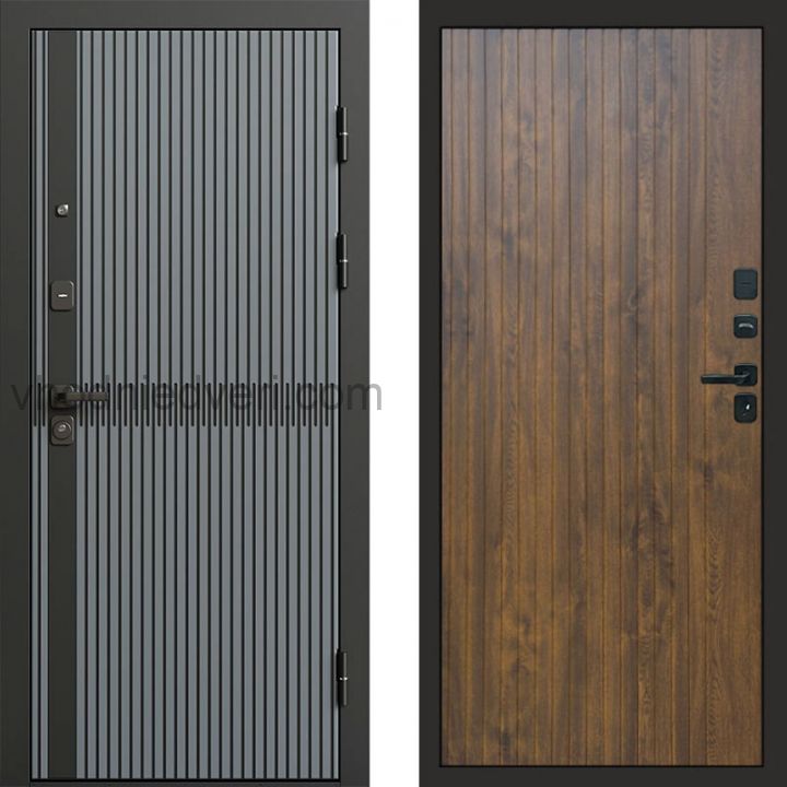 Входная дверь Termo-door Граунд Грей - FLAT Дуб
