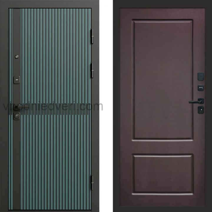 Входная дверь Termo-door Граунд velutto verde - Марсель Шоколад