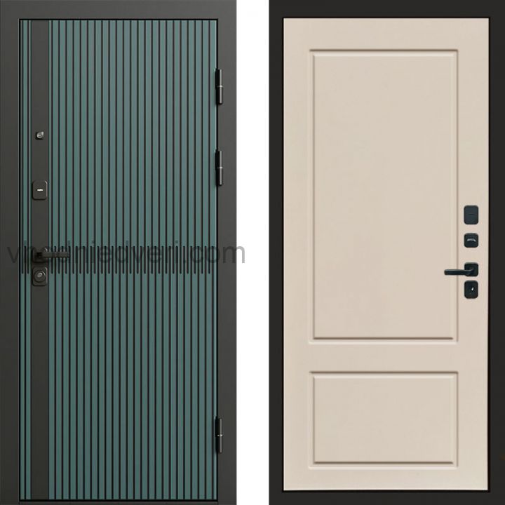 Входная дверь Termo-door Граунд velutto verde - Марсель Слоновая кость