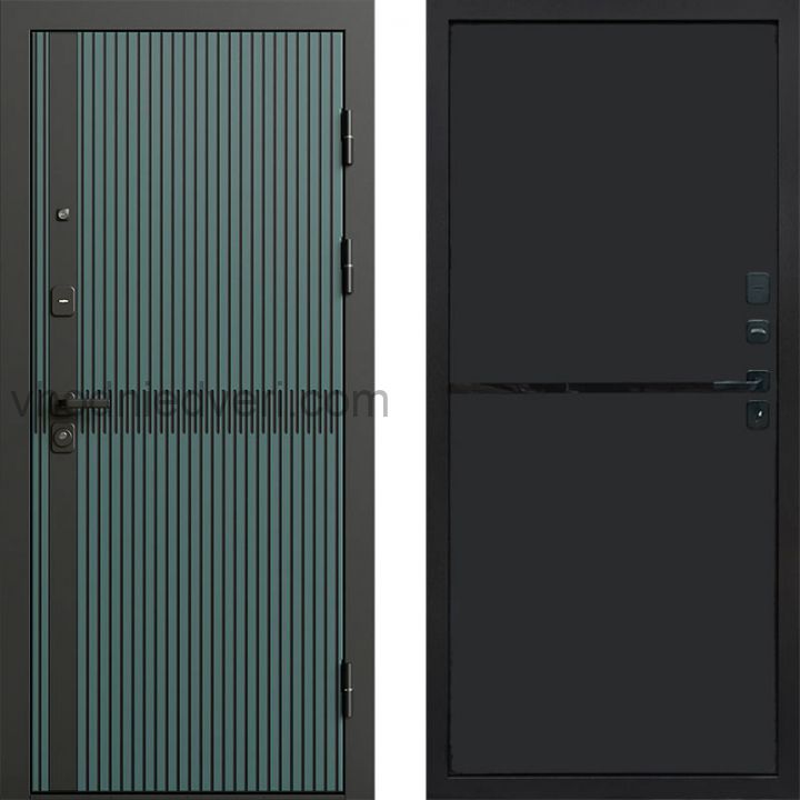 Входная дверь Termo-door Граунд velutto verde - Нео Black