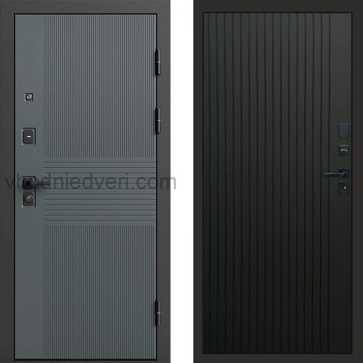 Входная дверь Termo-door Селект Графит - FLAT Черный кварц