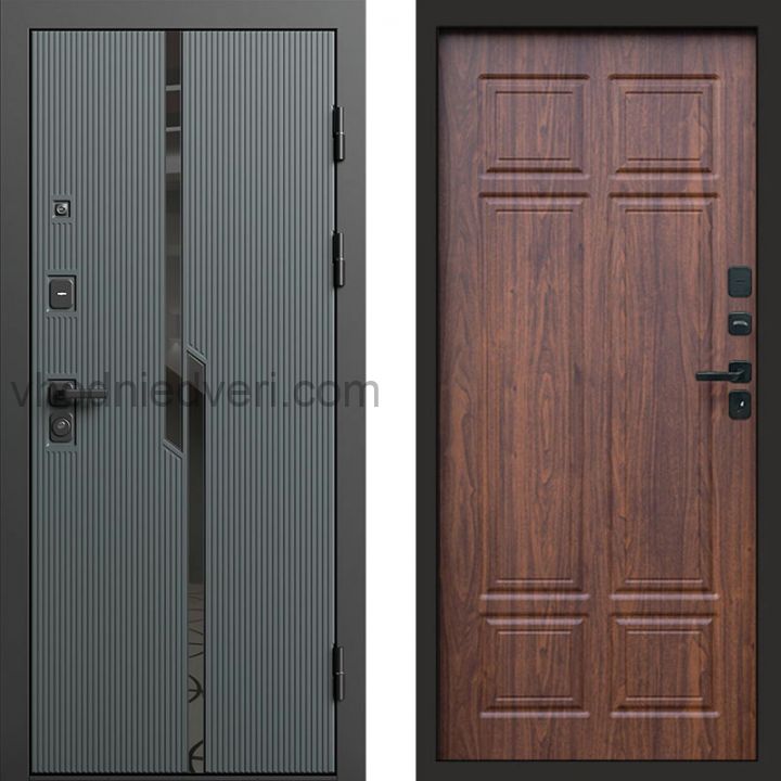 Входная дверь Termo-door Прайм Графит - Орех премиум