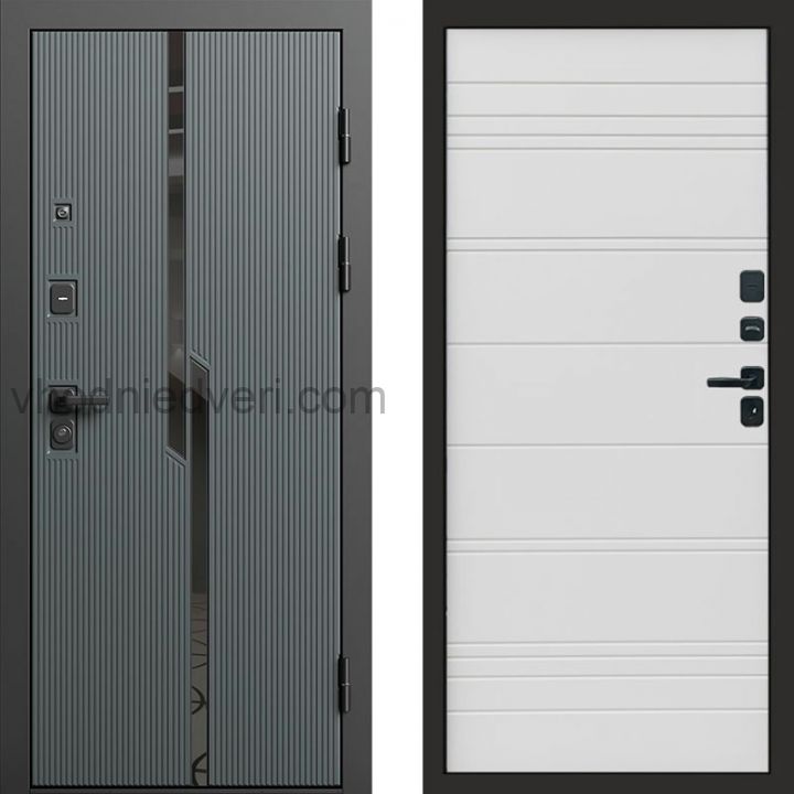 Входная дверь Termo-door Прайм Графит - White Line