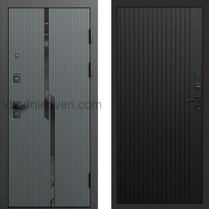 Входная дверь Termo-door Прайм Графит - FLAT Черный кварц