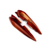 Задний пластик оранжевый Stels Flame 200