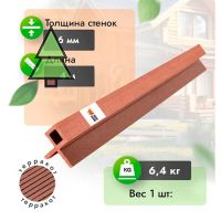 Уголок для реечной панели МПК 60*60 мм WoodGrand Терракот