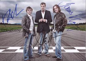 Автографы: Ричард Хаммонд, Джереми Кларксон, Джеймс Мэй. Топ Гир / Top Gear