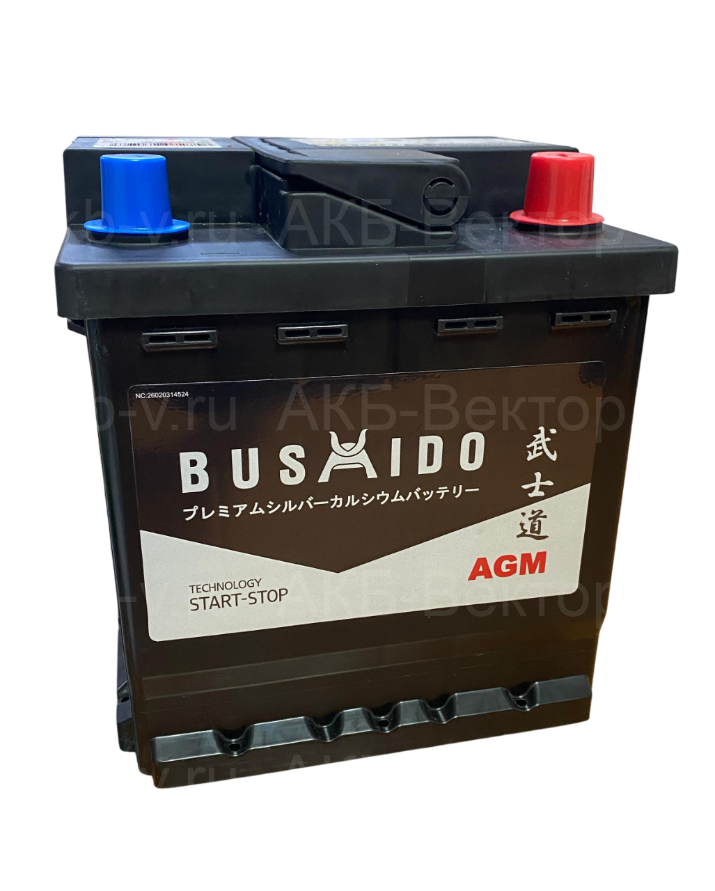 АКБ BUSHIDO AGM 45Ач 470А  L0