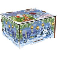 Посылка  от Деда Мороза с дракошей 1000 грамм