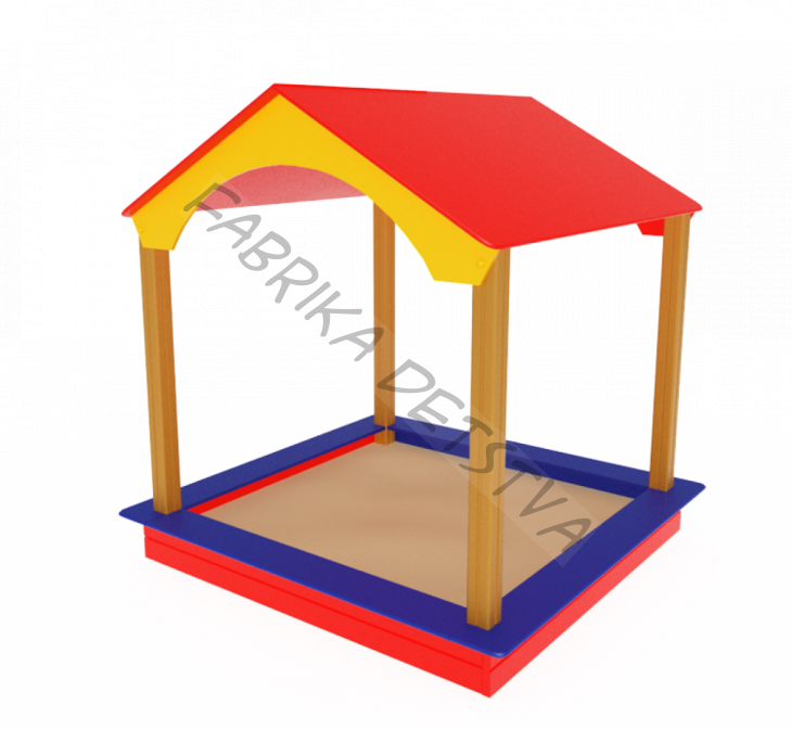 Песочный дворик домик      2145х1920х1975