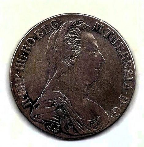 1 талер 1780 Австрия ST SF Бургау XF