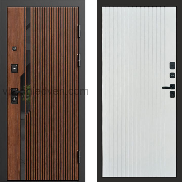 Входная дверь Termo-door Флекс Дуб - FLAT Белый софт