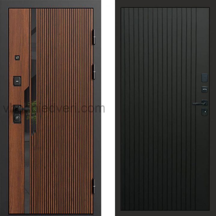 Входная дверь Termo-door Флекс Дуб - FLAT Черный кварц