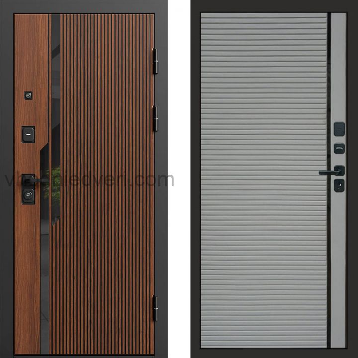 Входная дверь Termo-door Флекс Дуб - Porte Грей софт