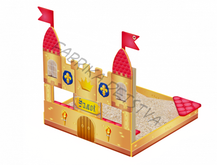 Песочница Королевство                                           1690х1800х1820	 - 	ИО 07-519