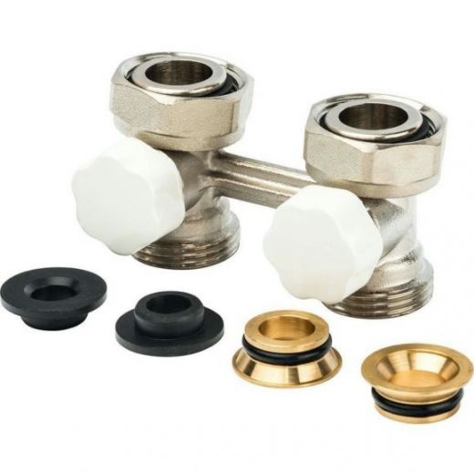 Узел нижнего подключения прямой для двухтрубной системы 3/4" Luxor M 176