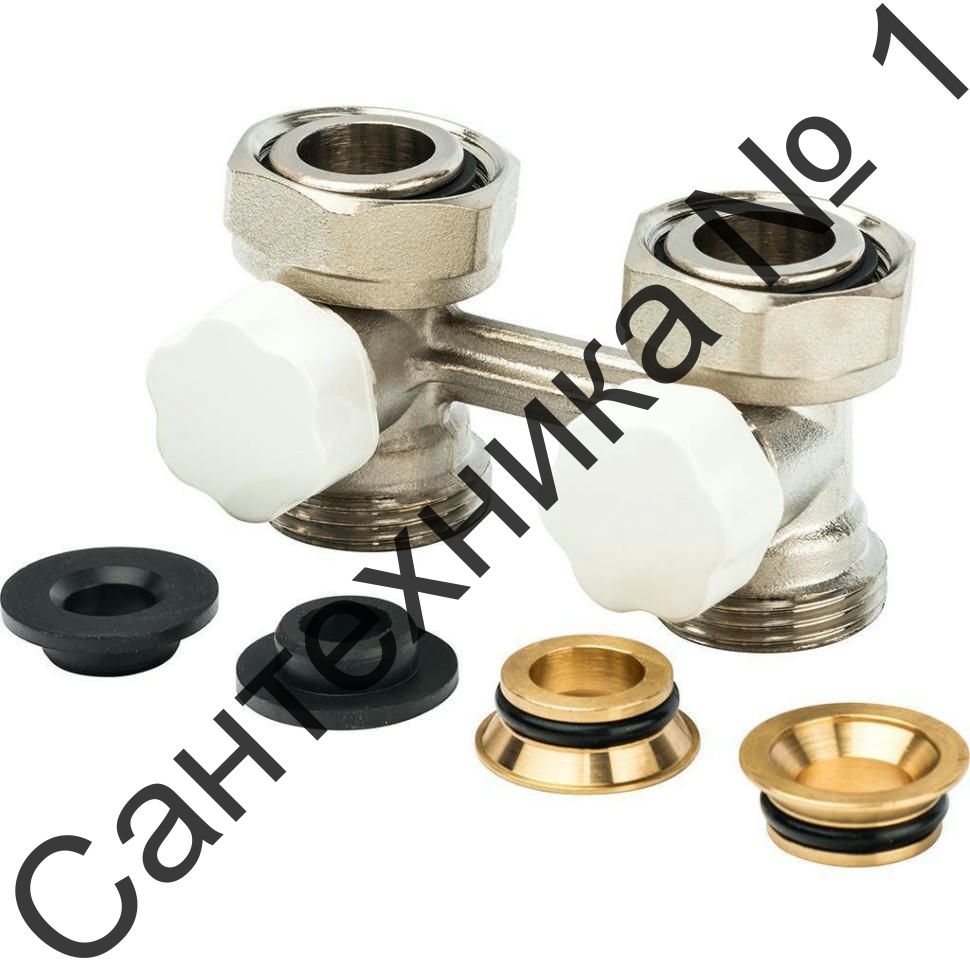 Узел нижнего подключения прямой для двухтрубной системы 3/4" Luxor M 176