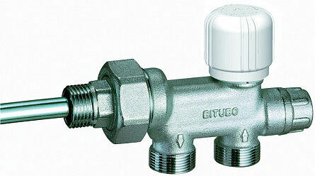 Узел нижнего подключения для 2-х систем М24х19 к радиатору 3/4" FAR