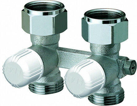 Н-образный узел для стальных панельных радиаторов 3/4" EK, прямой FAR