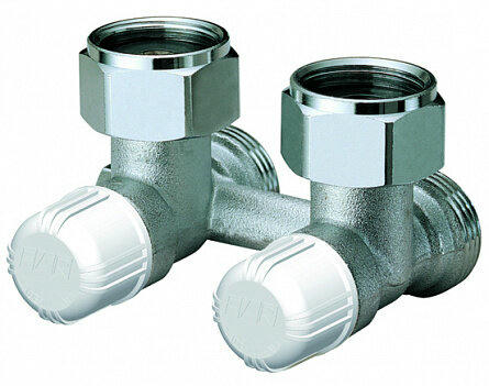 Н-образный узел для стальных панельных радиаторов 3/4" EK, угловой FAR