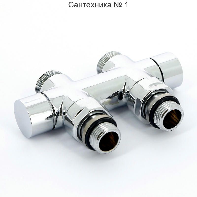 Узел ручной прямой с запорным клапаном без байпаса 1/2", хром Carlo Poletti