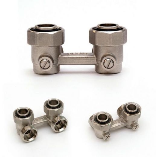 Узел нижнего подключения для 2-трубных систем угловой 3/4" RIFAR