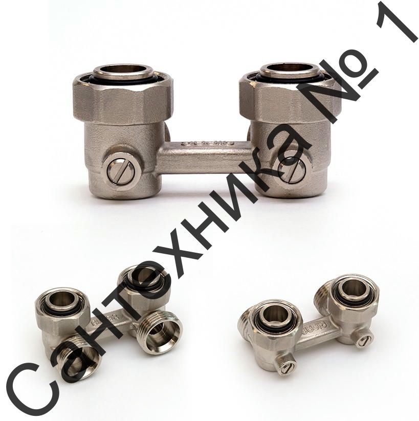 Узел нижнего подключения для 2-трубных систем угловой 3/4" RIFAR