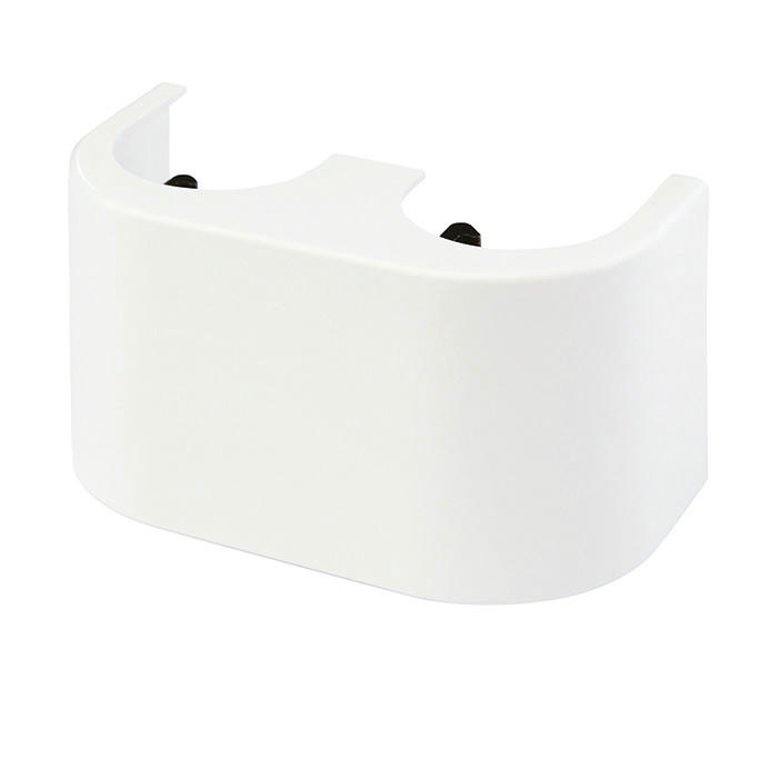 Панель декоративная для прямых узлов нижнего подключения, белая Simplex