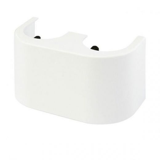 Панель декоративная для прямых узлов нижнего подключения, белая Simplex