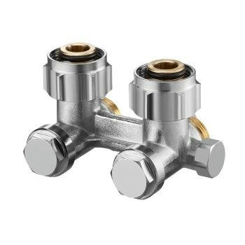 Узел Multiflex F 3/4" HГ x 3/4" HP, угловой Oventrop