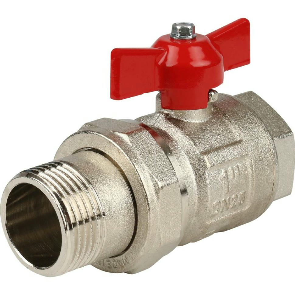 Кран шаровой НВ 1" бабочка с разъемным соединением IDEAL Itap