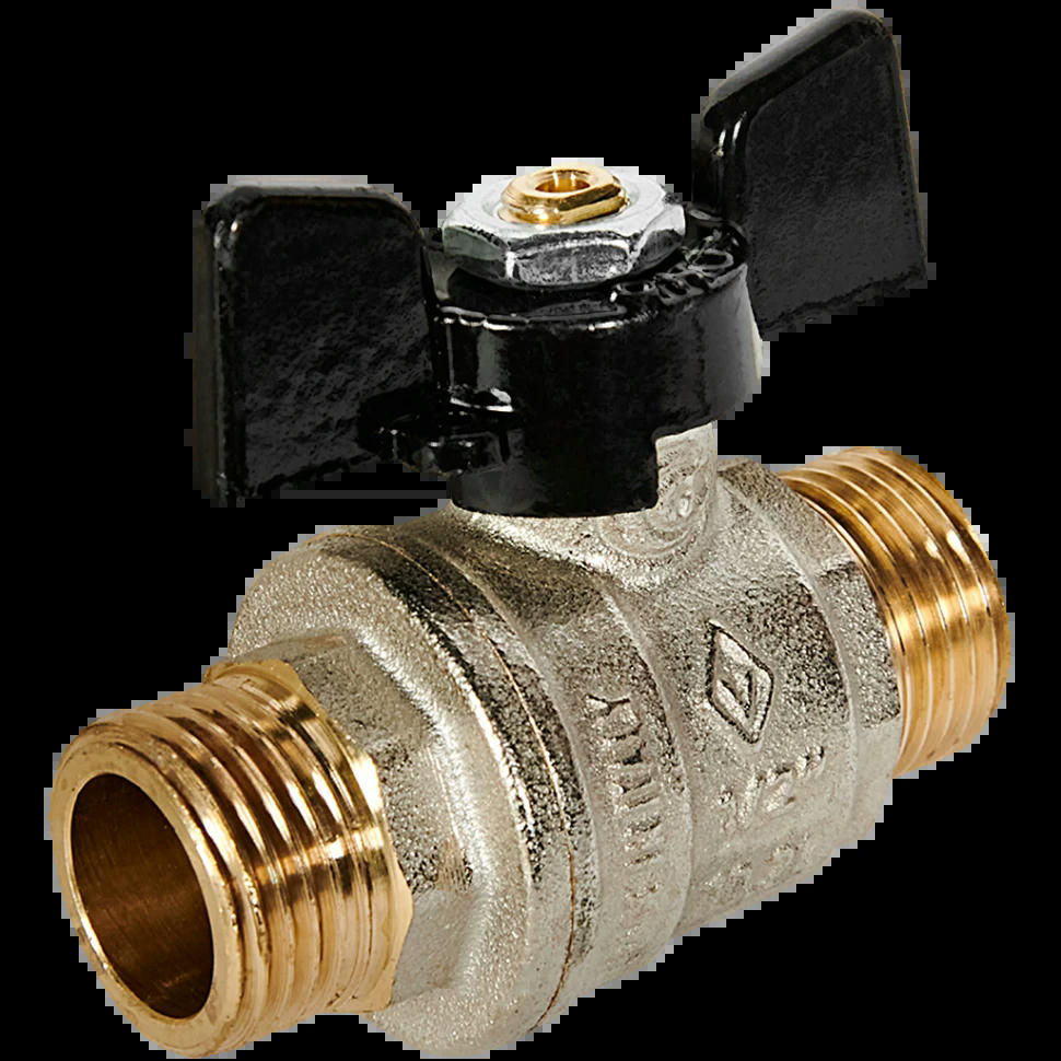 Кран шаровой НН 1/2 бабочка OREGON серия 327 полный проход Bugatti