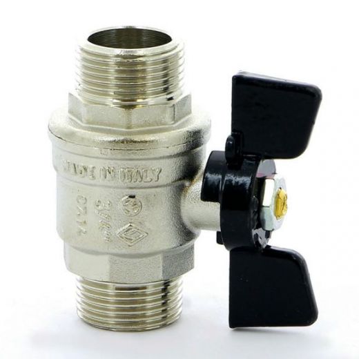 Кран шаровой НН 3/4 бабочка OREGON серия 327 полный проход Bugatti