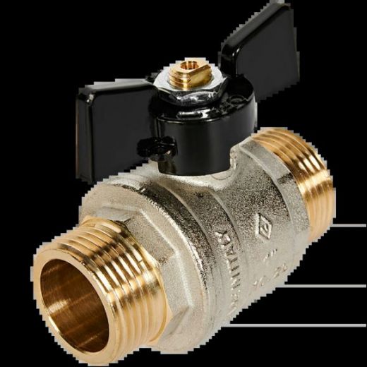 Кран шаровой НН 1" бабочка OREGON серия 327 полный проход Bugatti