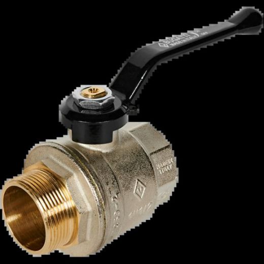 Кран шаровой НВ 1 1/2" ручка OREGON серия 305 полный проход Bugatti