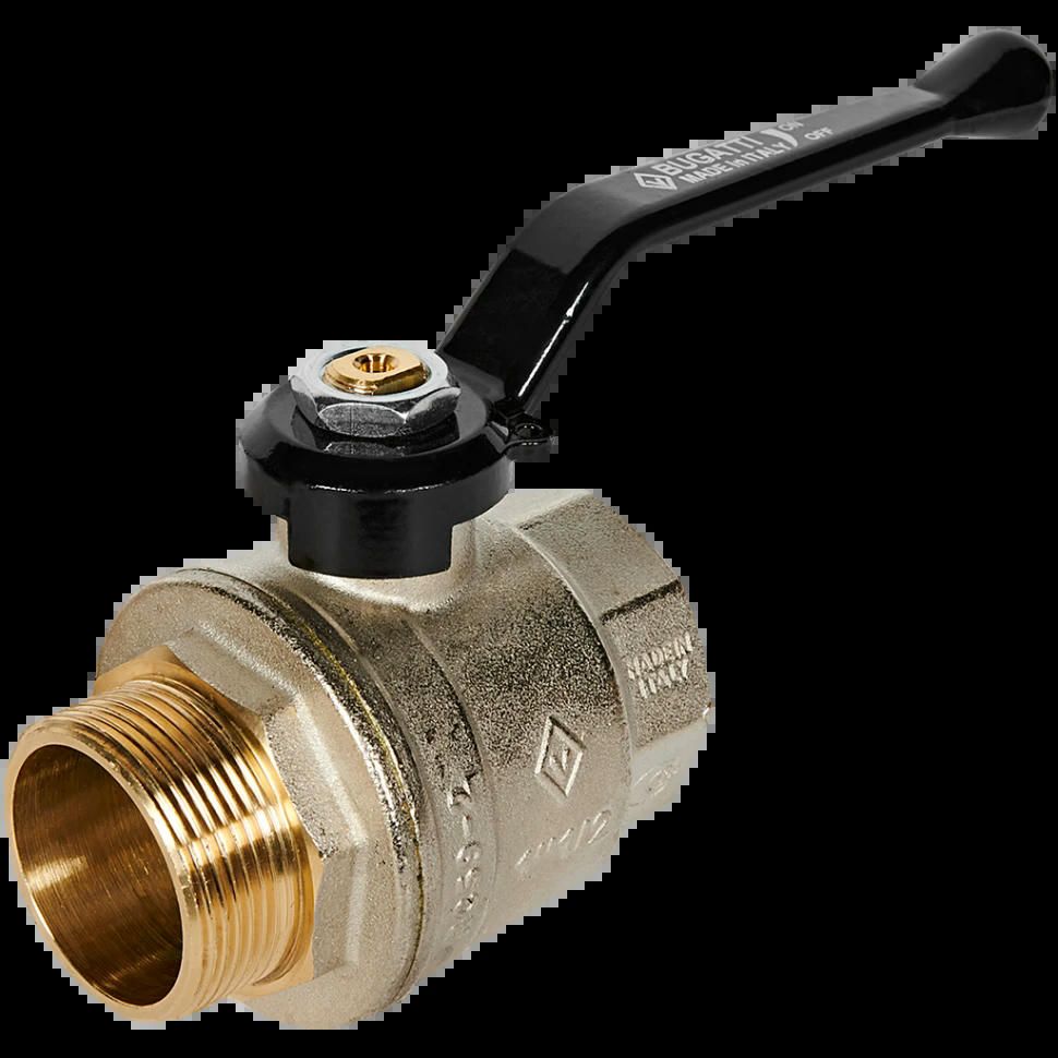 Кран шаровой НВ 1 1/2" ручка OREGON серия 305 полный проход Bugatti