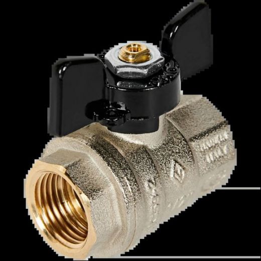 Кран шаровой ВВ 1/2 бабочка OREGON серия 302 полный проход Bugatti