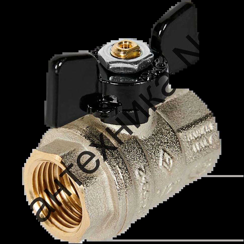 Кран шаровой ВВ 1/2 бабочка OREGON серия 302 полный проход Bugatti