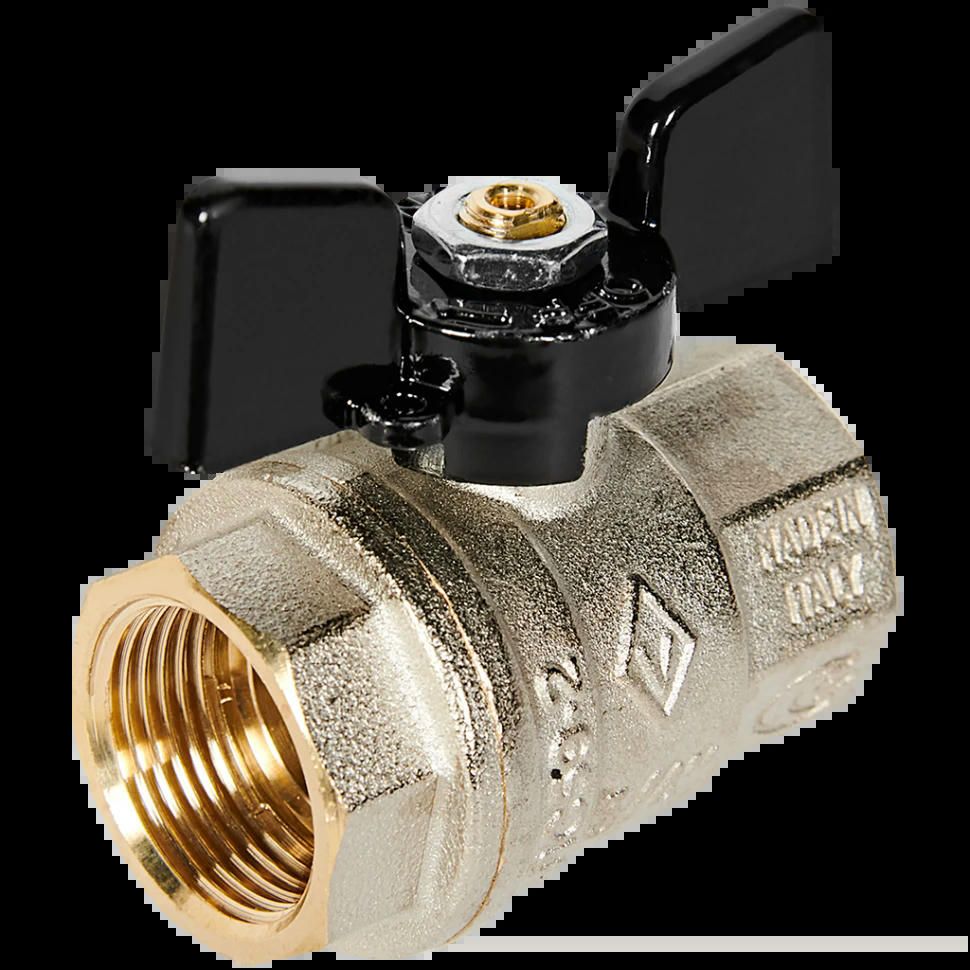 Кран шаровой ВВ 3/4 бабочка OREGON серия 302 полный проход Bugatti