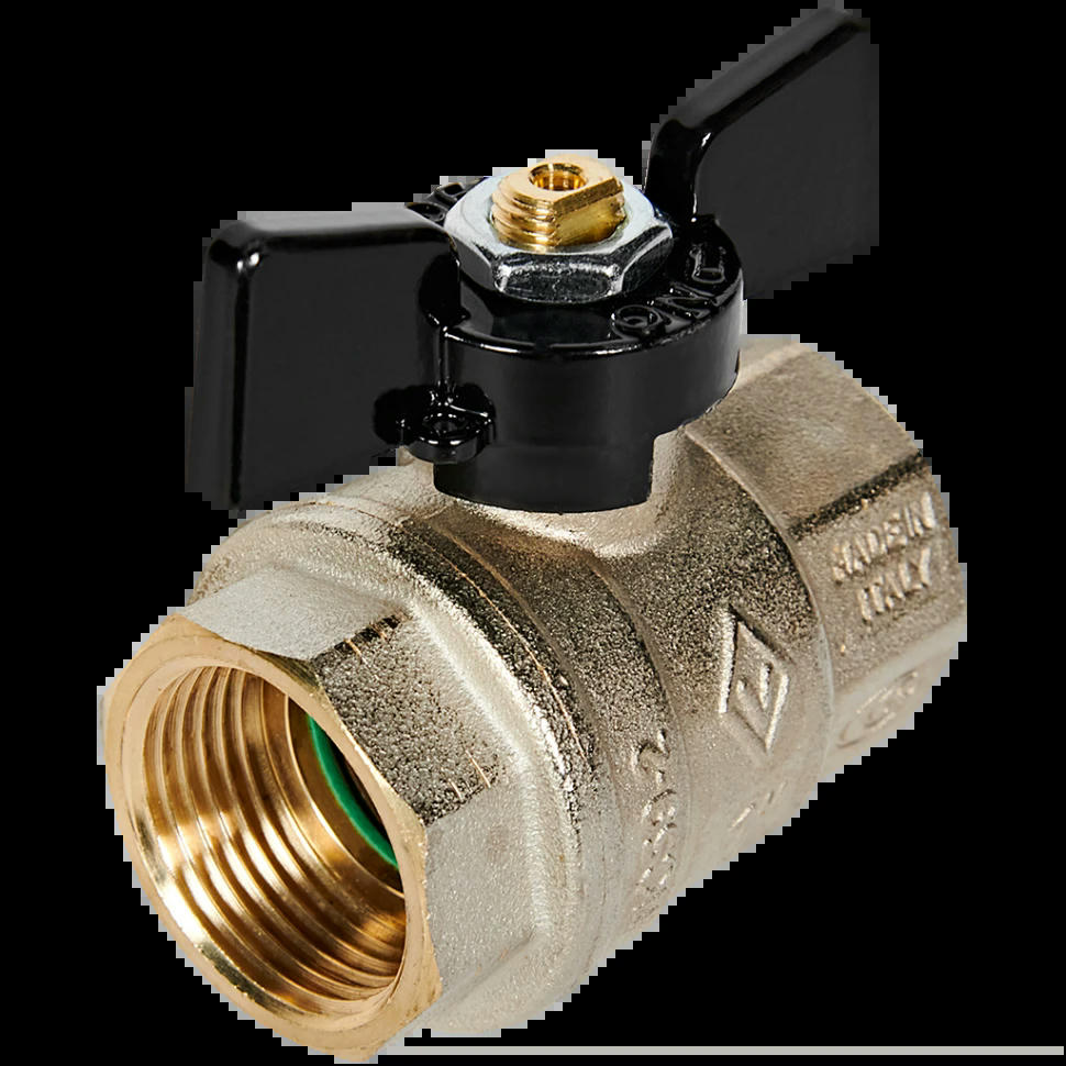 Кран шаровой ВВ 1" бабочка OREGON серия 302 полный проход Bugatti