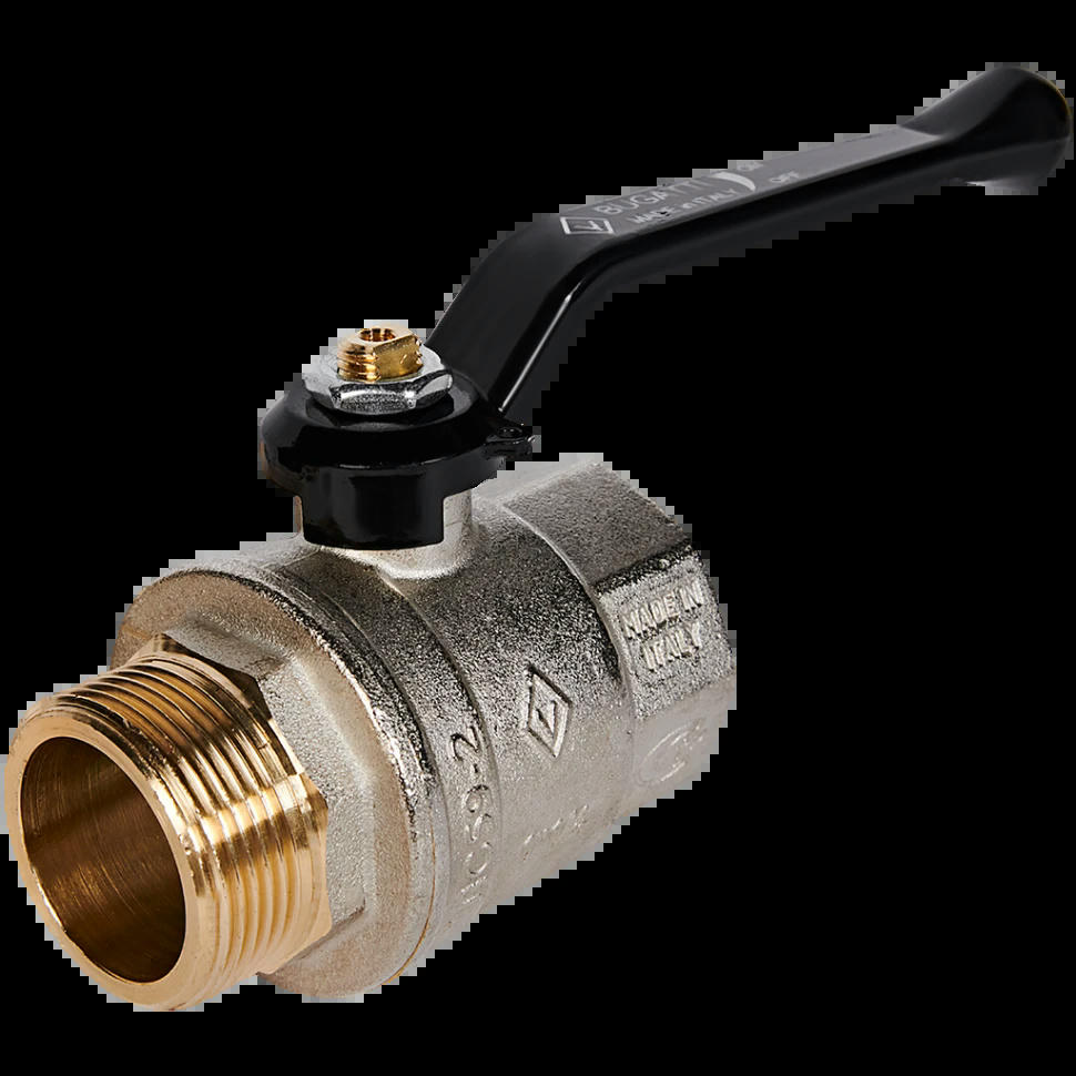 Кран шаровой НВ 1 1/4" ручка OREGON серия 305 полный проход Bugatti