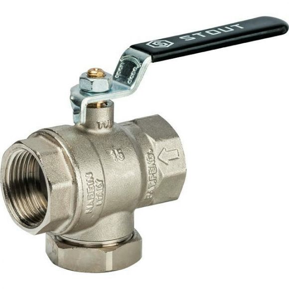 Кран шаровой с фильтром 1 STOUT