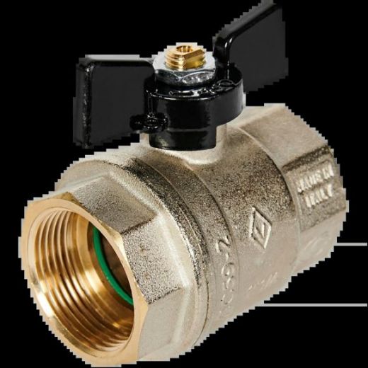 Кран шаровой ВВ 1 1/4" бабочка OREGON серия 302 полный проход Bugatti