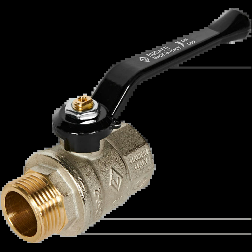 Кран шаровой НВ 1" ручка OREGON серия 305 полный проход Bugatti